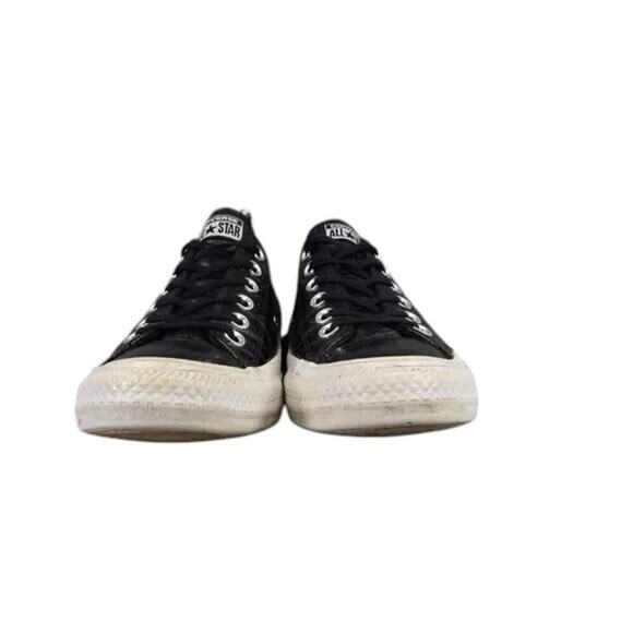 Converse Shoes Womens 7 Sneakers Chuck Taylor Patent Leather All Star Black Low - Picture 4 of 13